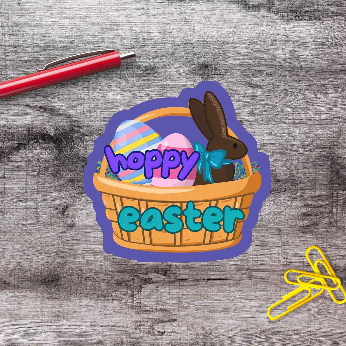 Hoppy Easter Vinyl Sticker