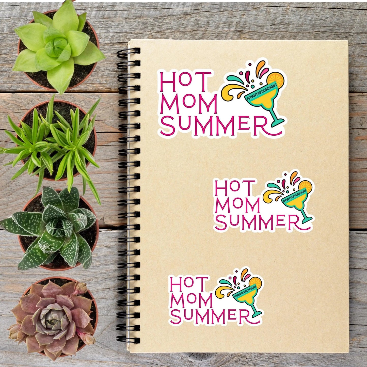 Hot Mom Summer Vinyl Sticker - Aphantastic Designs