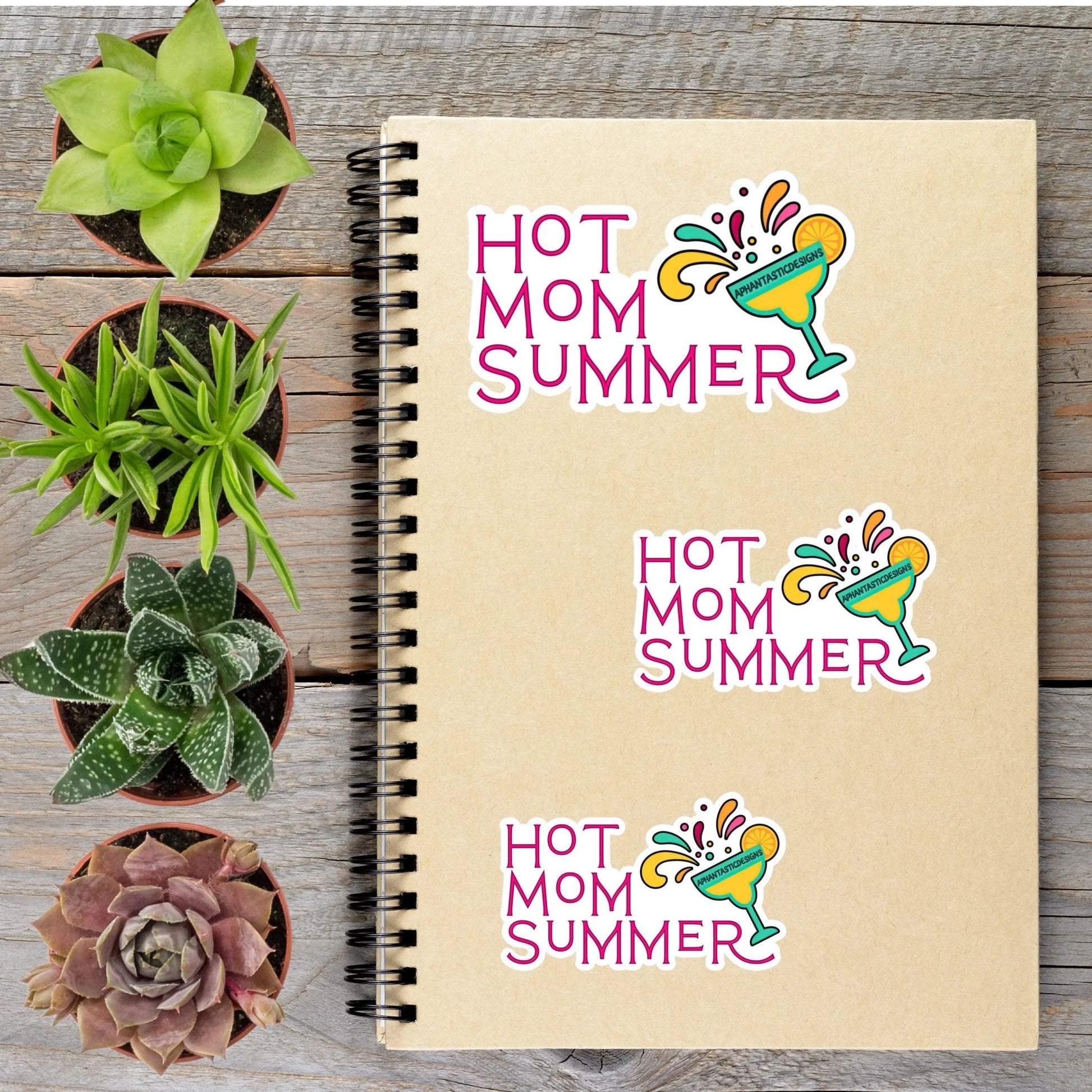 Hot Mom Summer Vinyl Sticker - Aphantastic Designs