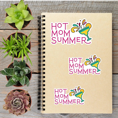 Hot Mom Summer Vinyl Sticker - Aphantastic Designs