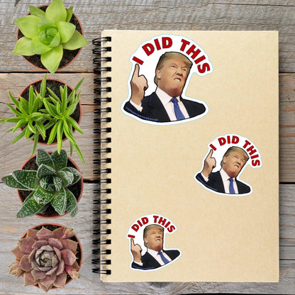 I Did This Anti Trump Political Protest Urinal Vinyl Sticker | LIMITED RUN - Aphantastic Designs