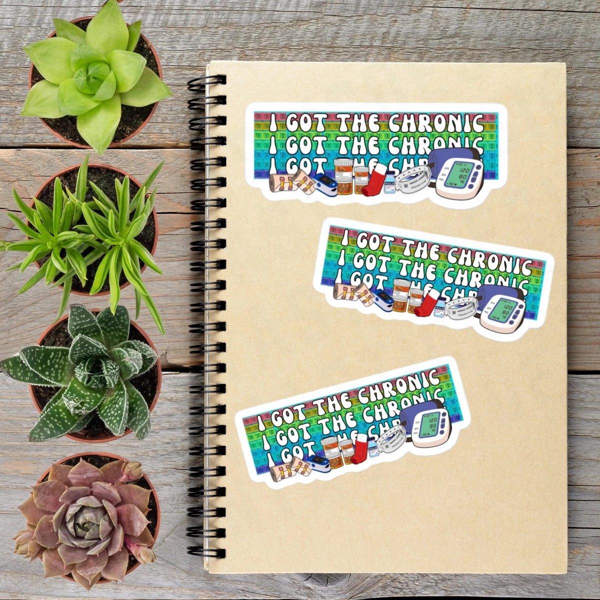 2-6 Inch I Got The Chronic Illness Disability Vinyl Sticker Aphantastic Designs