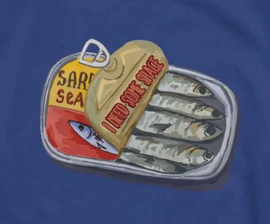 I Need Space Sardine Sweatshirt | Adult S–3X