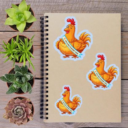 Im A Big Cluckin Deal Chicken Vinyl Sticker - Aphantastic Designs