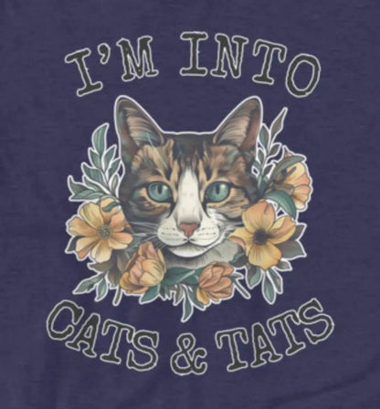 Im Into Cats And Tats T-Shirt - Aphantastic Designs