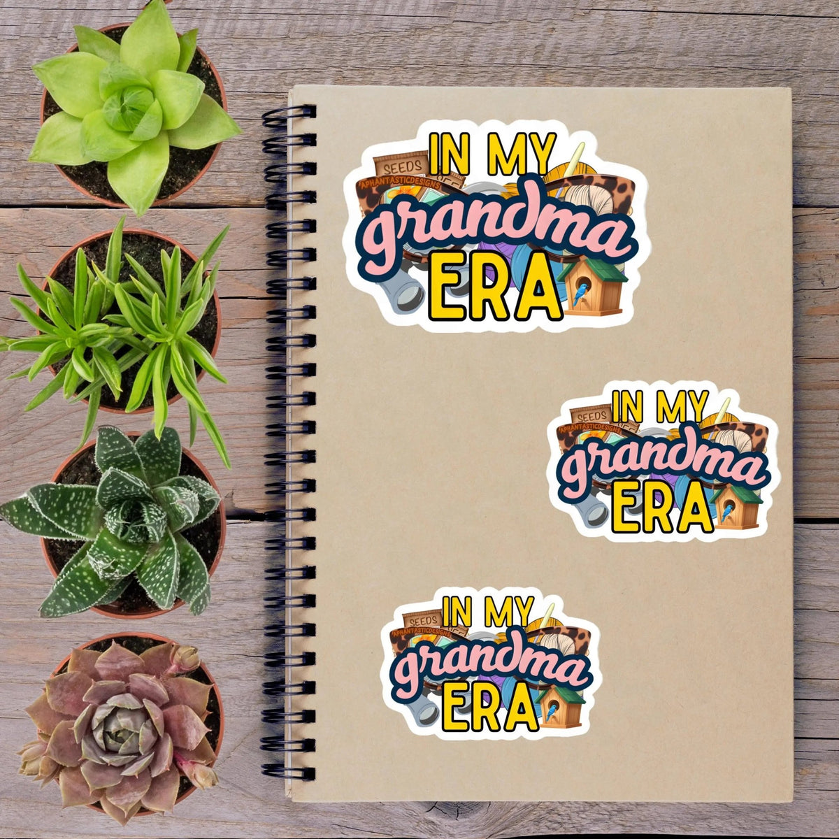 In My Grandma Era Vinyl Sticker - Aphantastic Designs