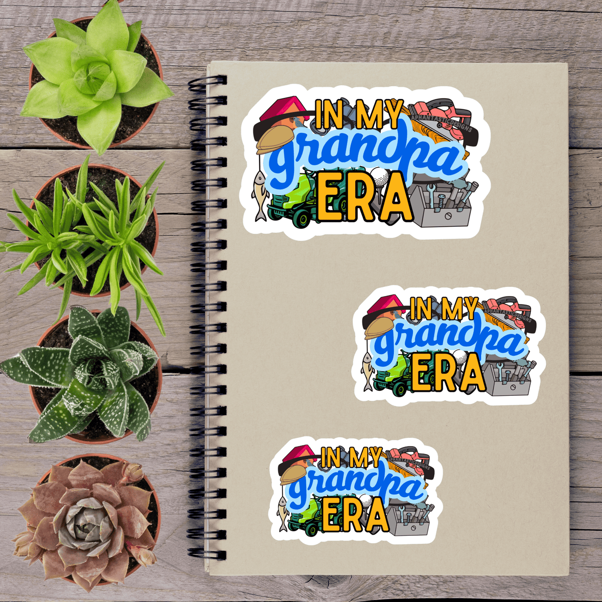 In My Grandpa Era Vinyl Sticker - Aphantastic Designs