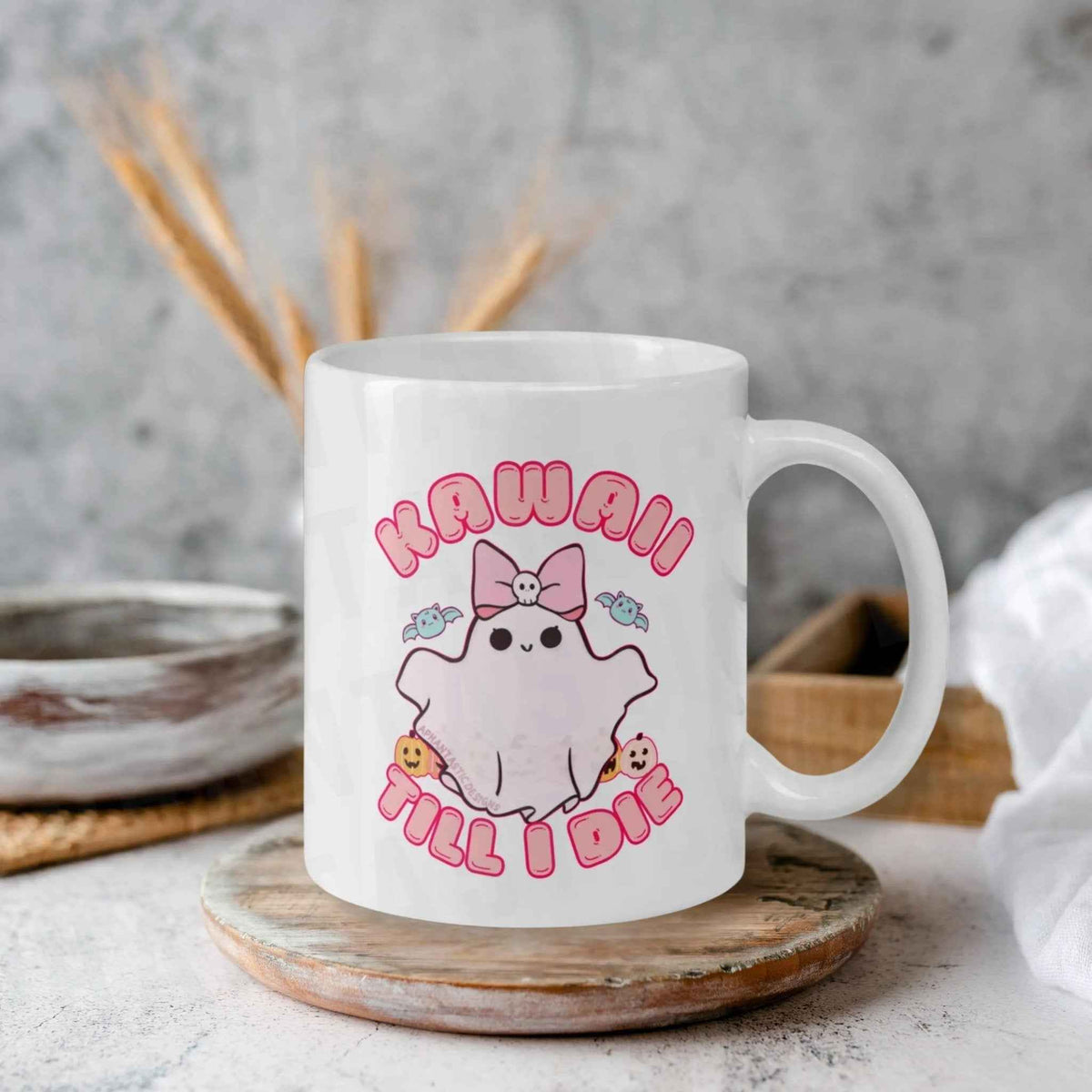 Kawaii Till I Die Ghost Mug
