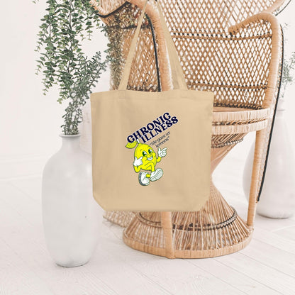Lemon Chronic Illness Organic Cotton Tote Bag - Aphantastic Designs