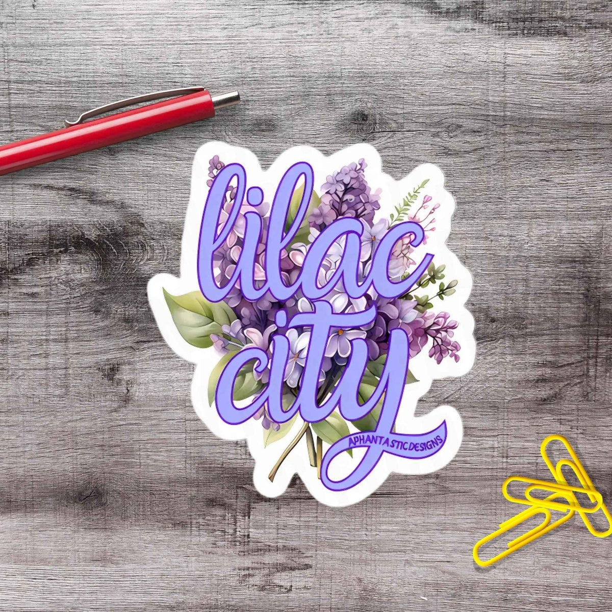 Lilac City Spokane Washington PNW Vinyl Sticker