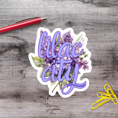 Lilac City Spokane Washington PNW Vinyl Sticker
