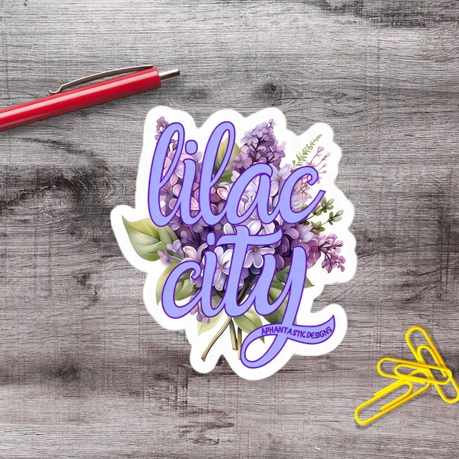 Lilac City Spokane Washington PNW Vinyl Sticker