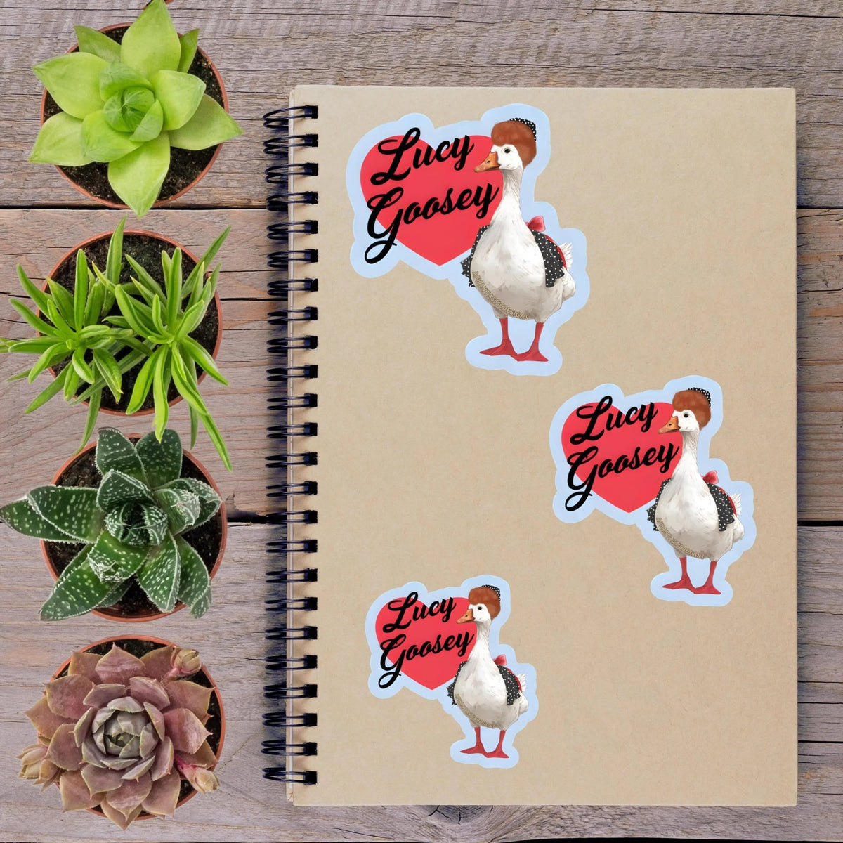 Lucy Goose Vinyl Sticker - Aphantastic Designs