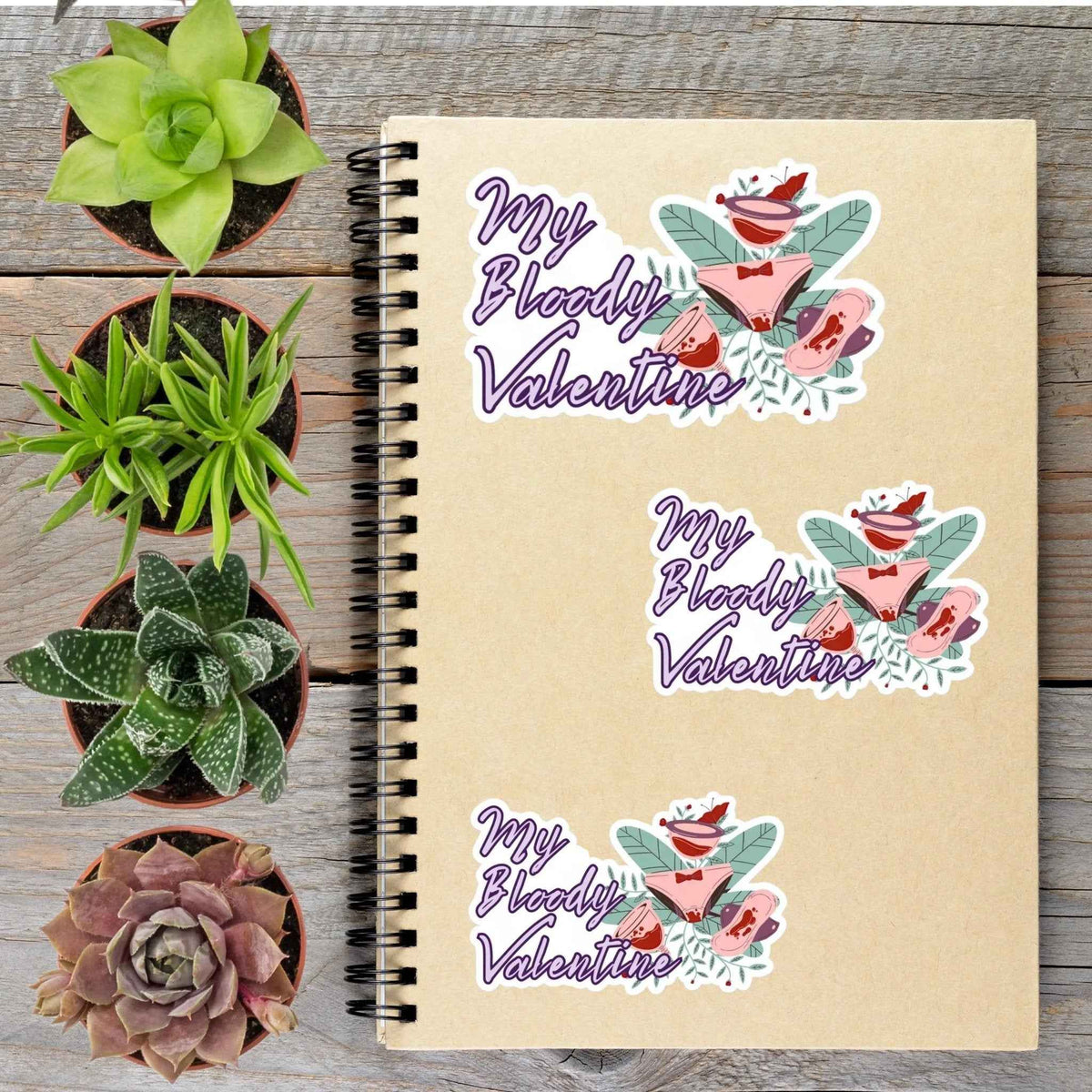 My Bloody Valentine Fibroid Hysterectomy Period Vinyl Sticker