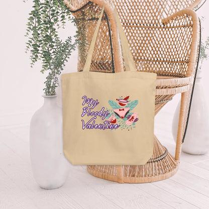 My Bloody Valentine Fibroid Hysterectomy Peroid Organic Cotton Tote Bag - Aphantastic Designs