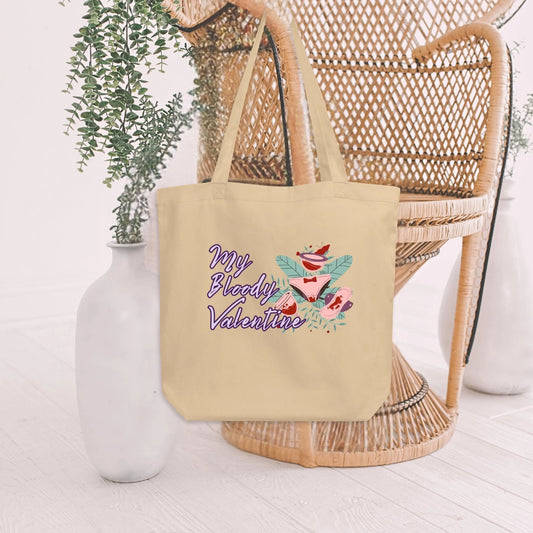 My Bloody Valentine Fibroid Hysterectomy Peroid Organic Cotton Tote Bag - Aphantastic Designs