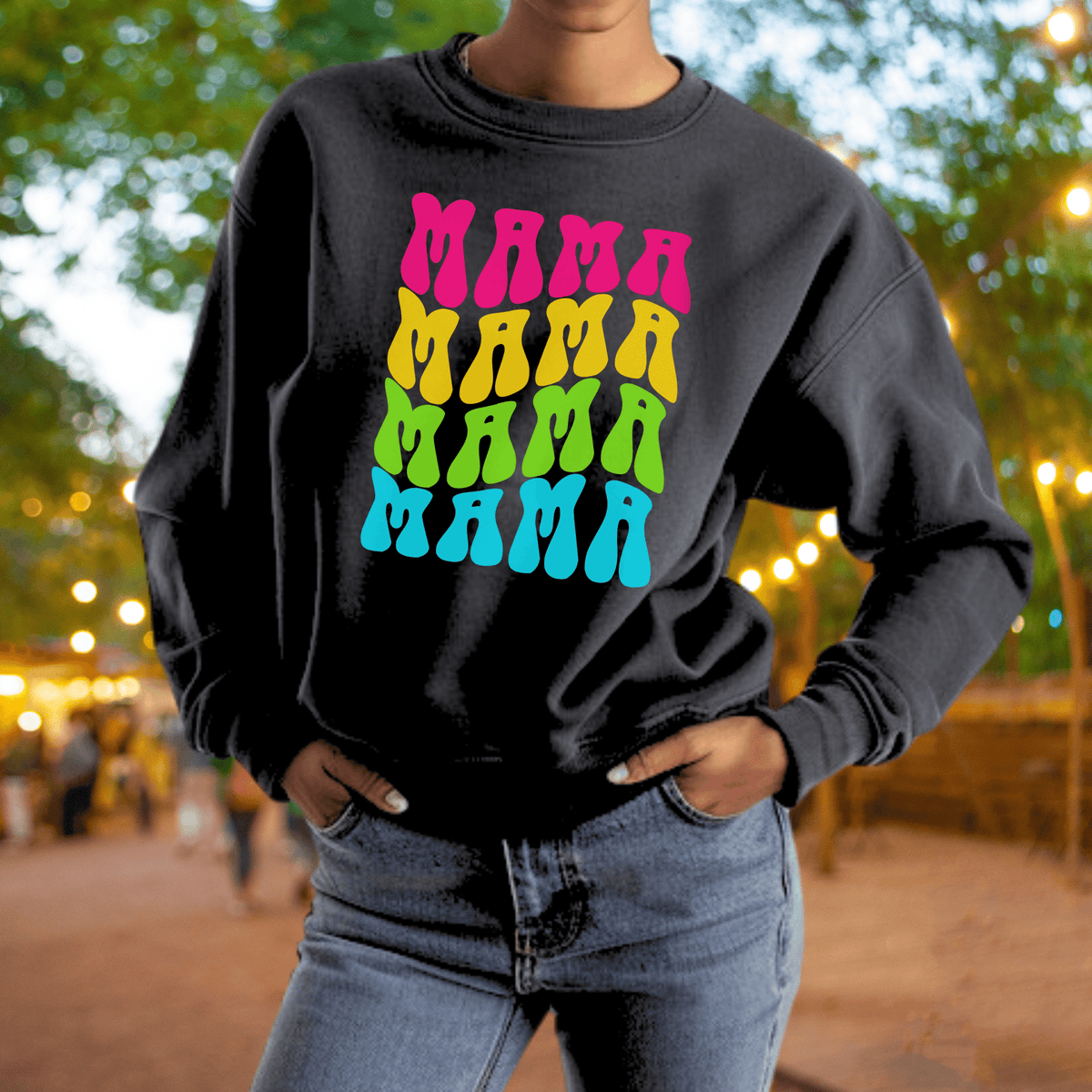 Neon Mama Sweatshirt | Adult S–3XL - Aphantastic Designs
