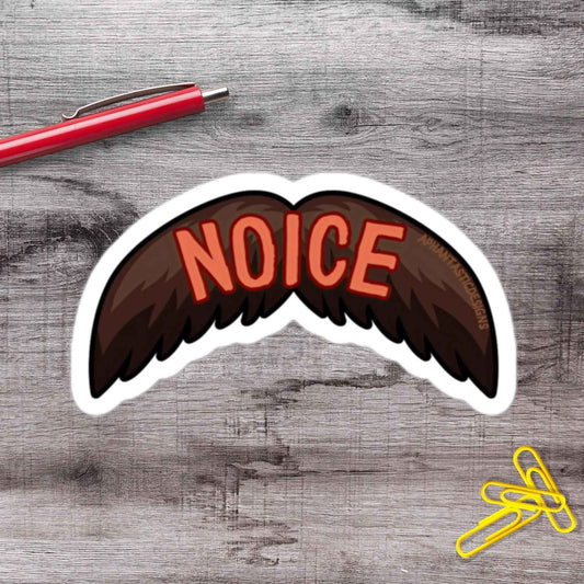Noice Mustache Vinyl Sticker