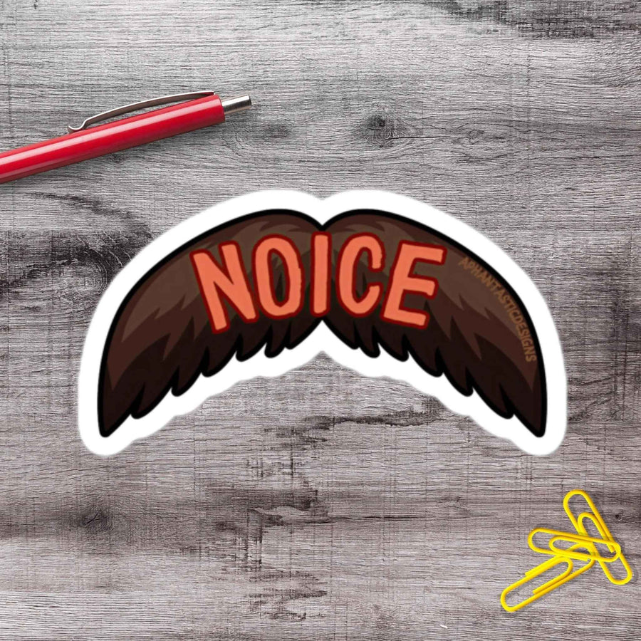 Noice Mustache Vinyl Sticker