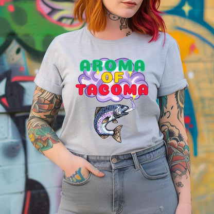 NSFW Aroma Of Tacoma Washington PNW Salmon T-Shirt - Aphantastic Designs