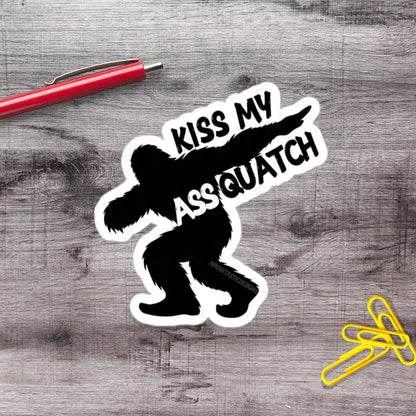 NSFW Bigfoot Dabbing Sasquatch PNW Vinyl Sticker - Aphantastic Designs