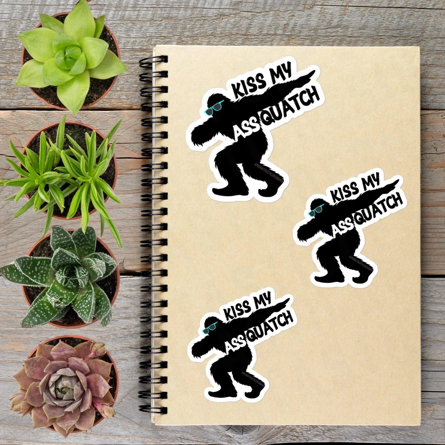 NSFW Bigfoot Dabbing Sunglasses Sasquatch PNW Vinyl Sticker - Aphantastic Designs