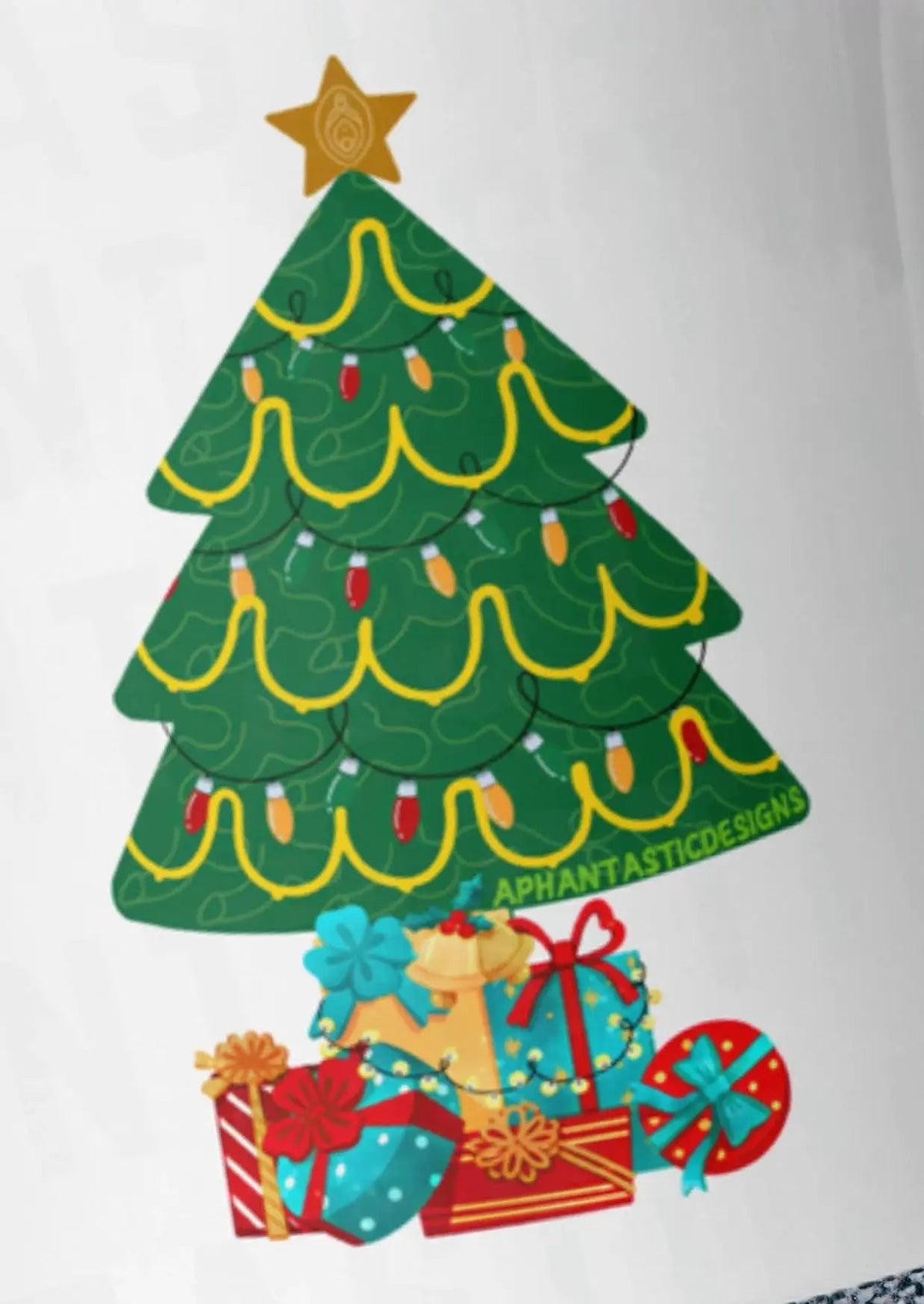 NSFW Dirty Santa Inappropriate Christmas Tree Mug | Ceramic, Left Hand Friendly, & Dishwasher Safe - Aphantastic Designs