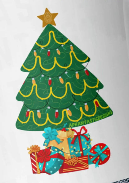 NSFW Dirty Santa Inappropriate Christmas Tree Mug | Ceramic, Left Hand Friendly, & Dishwasher Safe - Aphantastic Designs