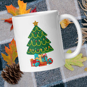 NSFW Dirty Santa Inappropriate Christmas Tree Mug | Ceramic, Left Hand Friendly, & Dishwasher Safe - Aphantastic Designs