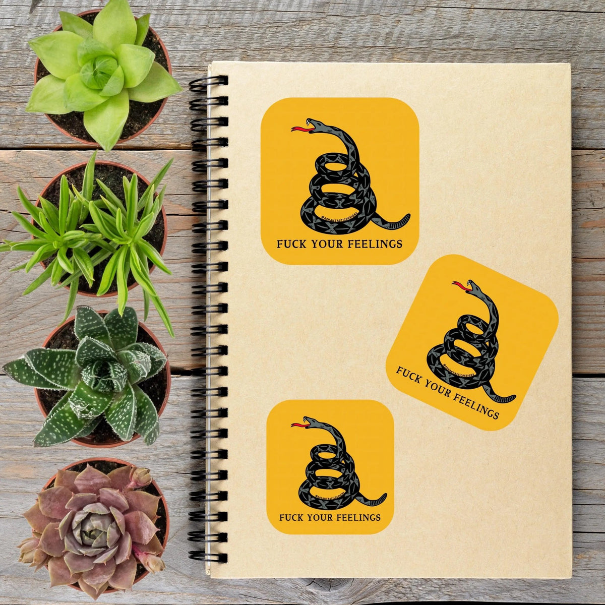 NSFW Dont Tread On Me Snake Anti Trump Political Protest Vinyl Sticker | LIMITED RUN - Aphantastic Designs