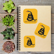 NSFW Dont Tread On Me Snake Anti Trump Political Protest Vinyl Sticker | LIMITED RUN - Aphantastic Designs