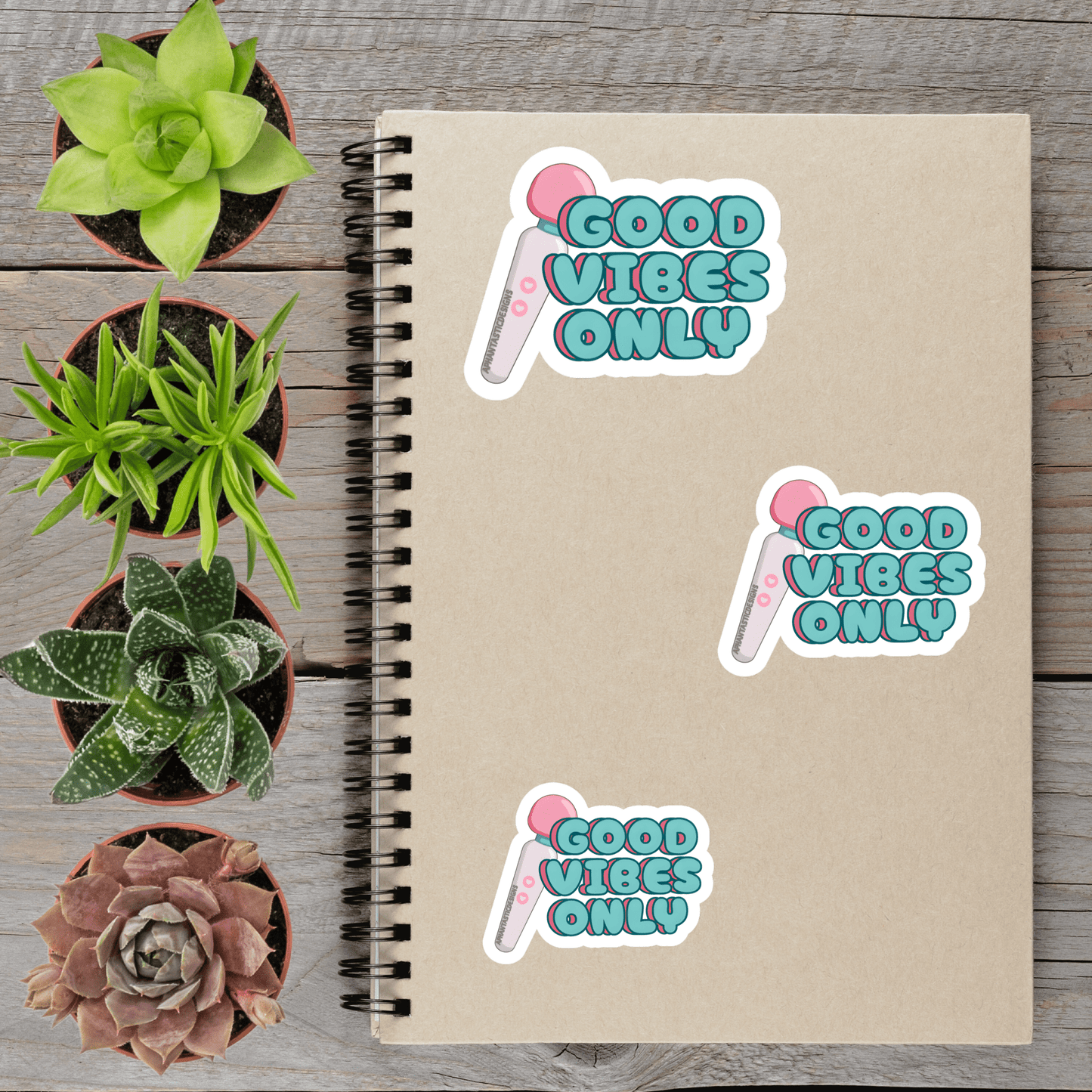 NSFW Good Vibes Only Vinyl Sticker - Aphantastic Designs