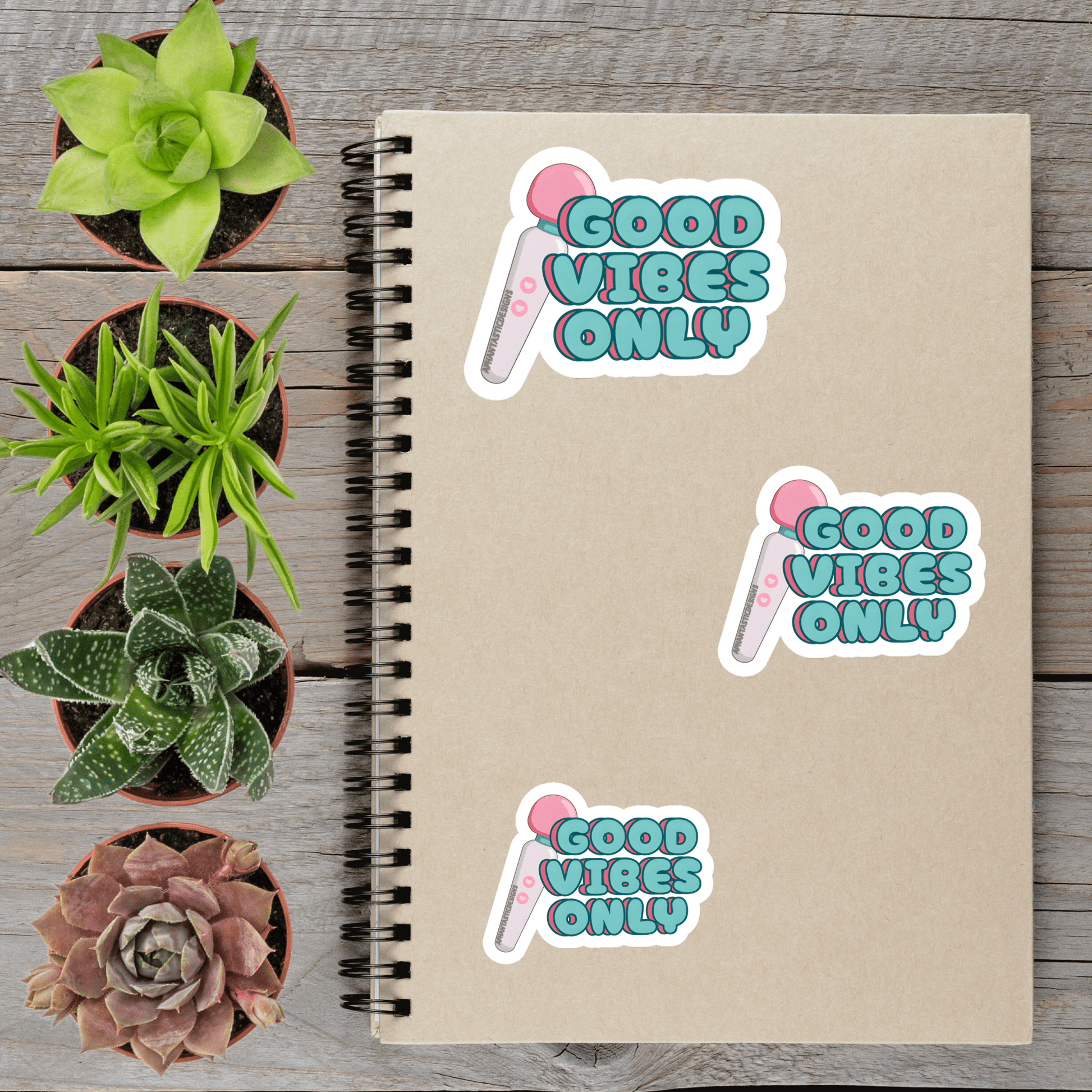 NSFW Good Vibes Only Vinyl Sticker - Aphantastic Designs