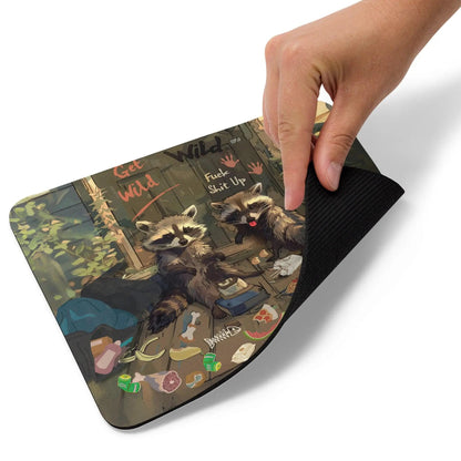 NSFW Raccoon Mousepad Deskmat | 4 SIZES - Aphantastic Designs