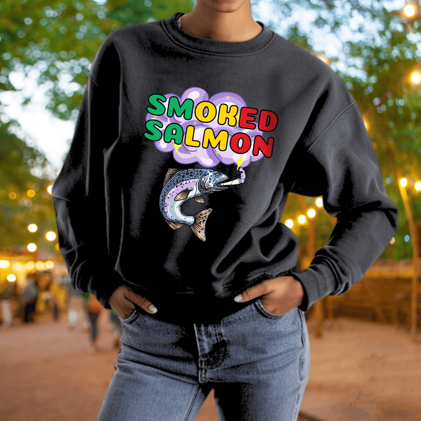 NSFW Smoked Salmon Sweatshirt | Adult S–3XL - Aphantastic Designs