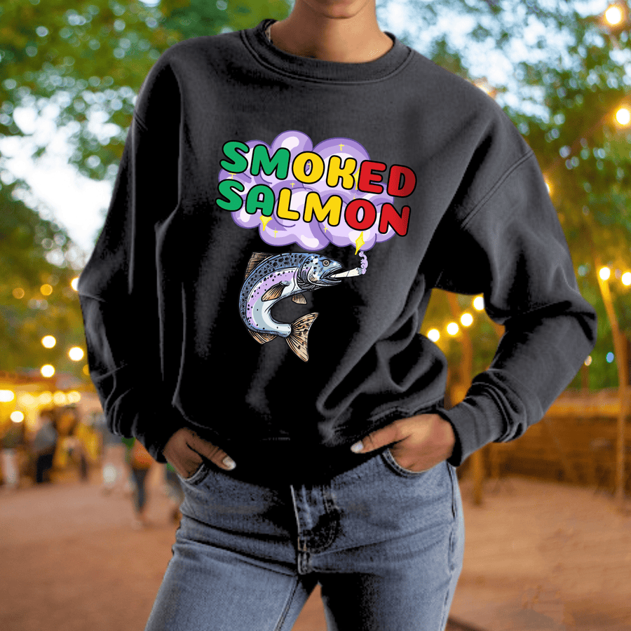 NSFW Smoked Salmon Sweatshirt | Adult S–3XL - Aphantastic Designs