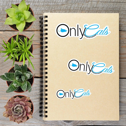 Only Cats Vinyl Sticker - Aphantastic Designs