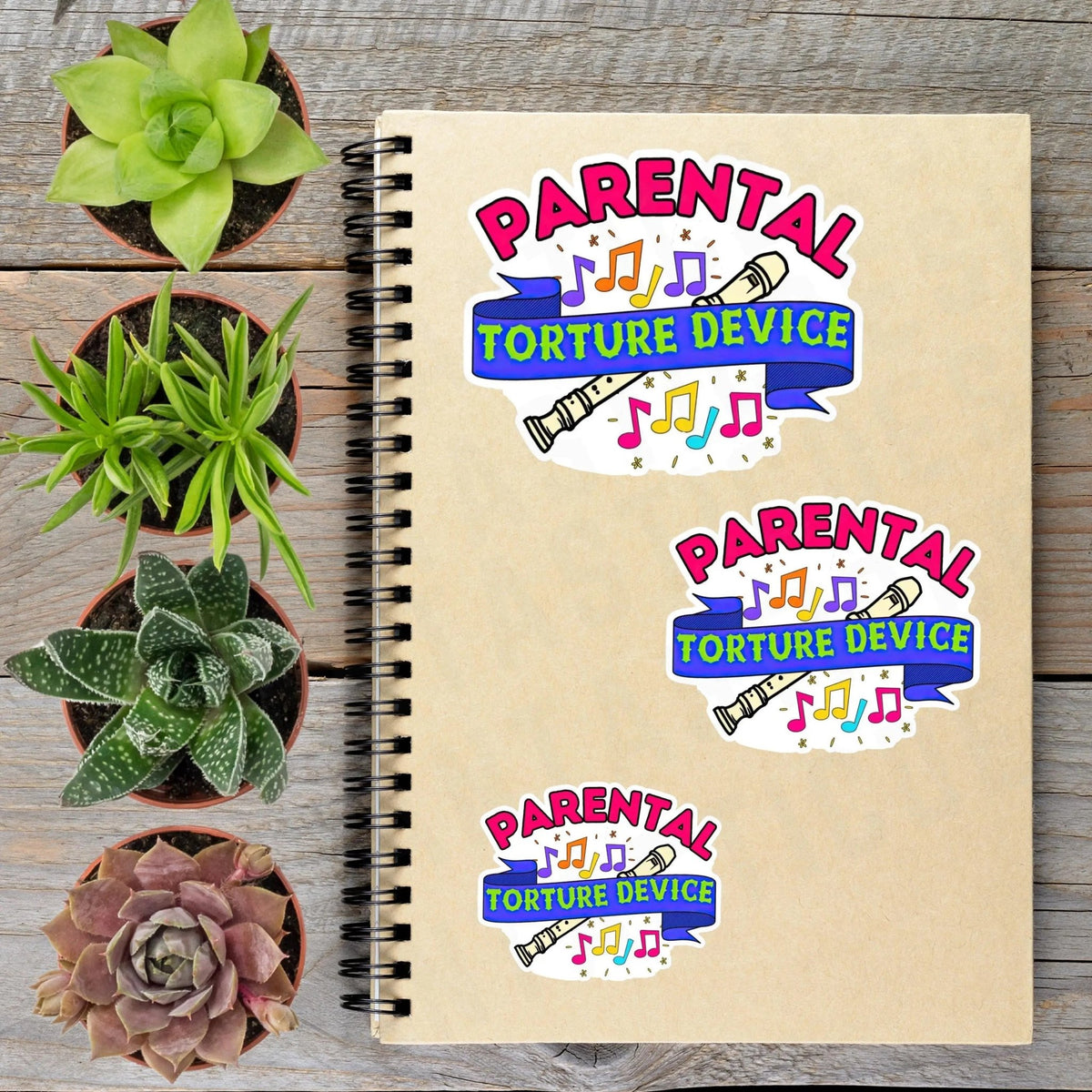 Parental Torture Device Music Teacher Aide Vinyl Sticker - Aphantastic Designs