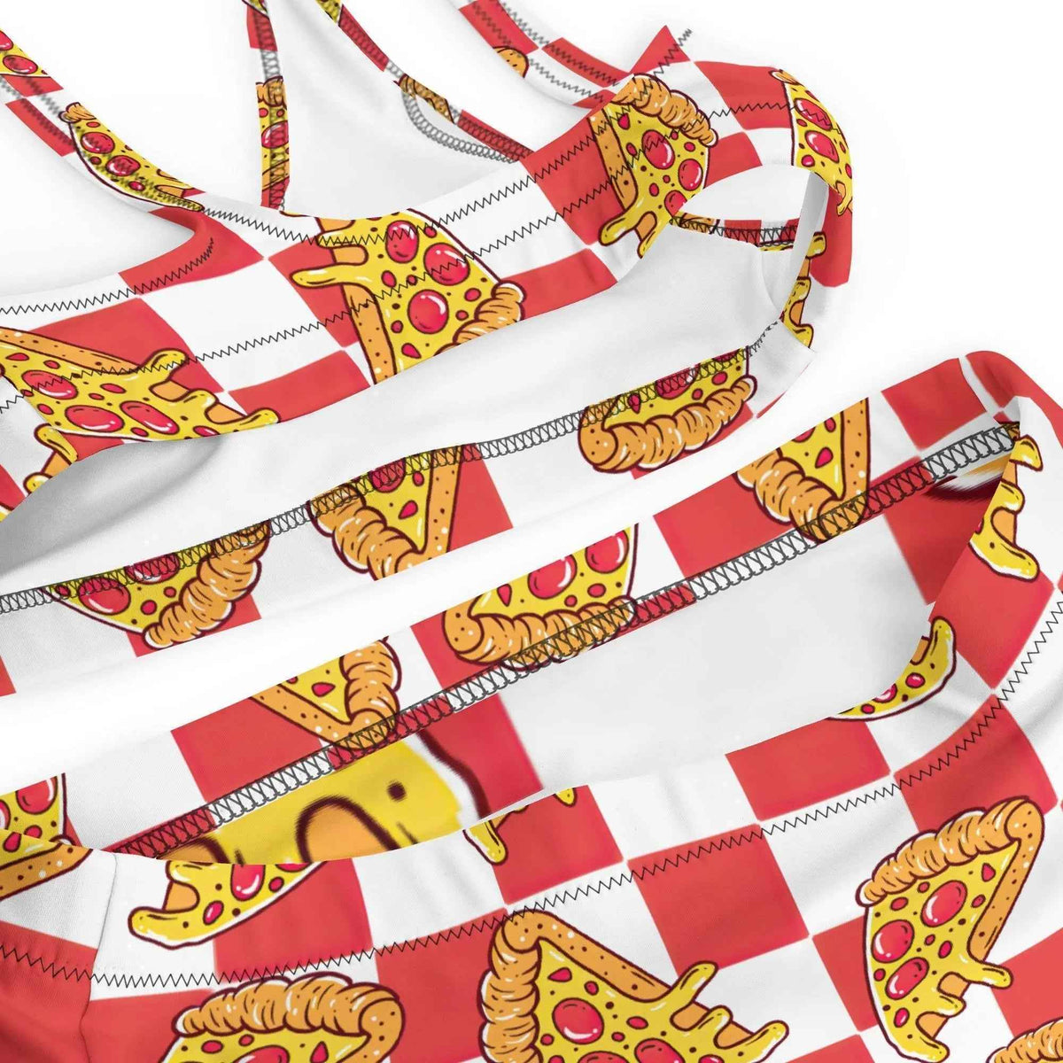 Pizza Bikini Swimsuit Set | High Waisted/String