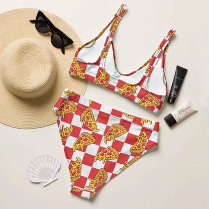 Pizza Bikini Swimsuit Set | High Waisted/String
