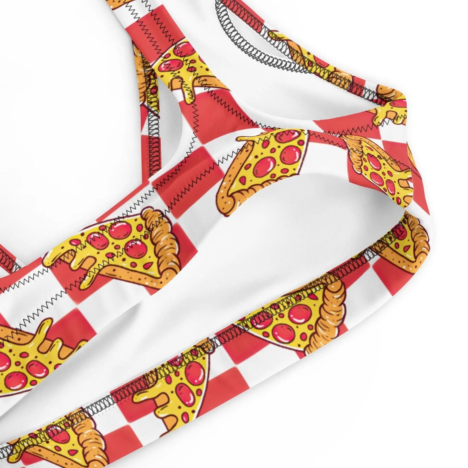 Pizza Swimsuit Modest One Piece Festival Rave Fit | UPF 50+ 4 - Way Stretch XS–3XL - Aphantastic Designs