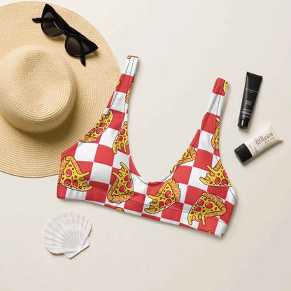 Pizza Bikini Swimsuit Top | Sport/String