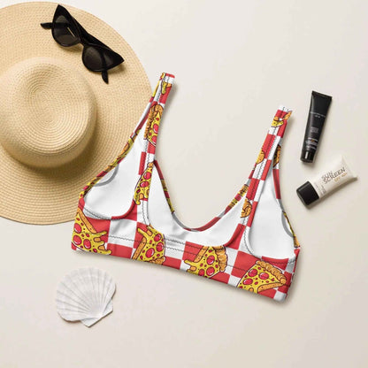Pizza Bikini Swimsuit Top | Sport/String
