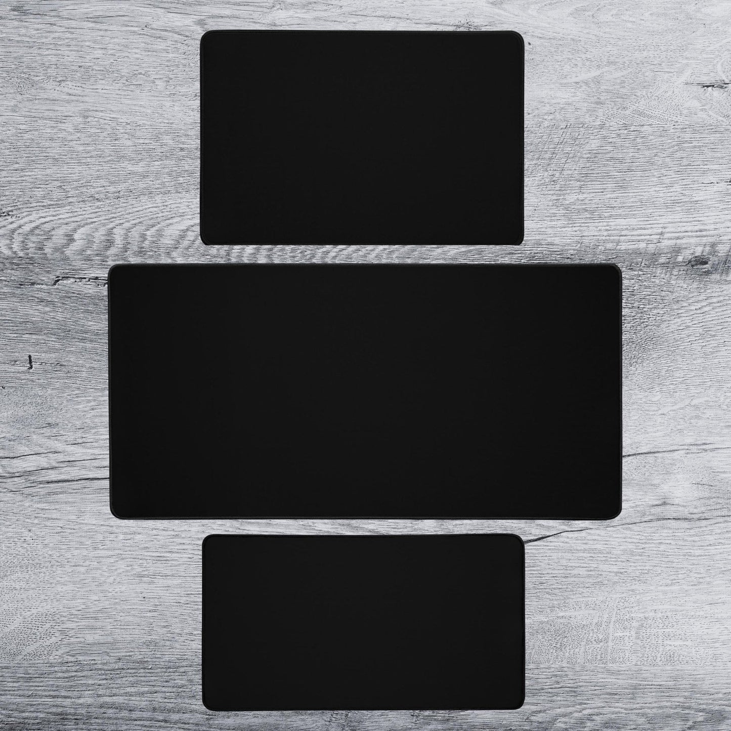 Plain Black Play Mat Playmat Mouse Pad Deskmat | 4 SIZES - Aphantastic Designs