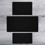Plain Solid Black Play Mat Gaming Mouse Pad Deskmat | 4 SIZES
