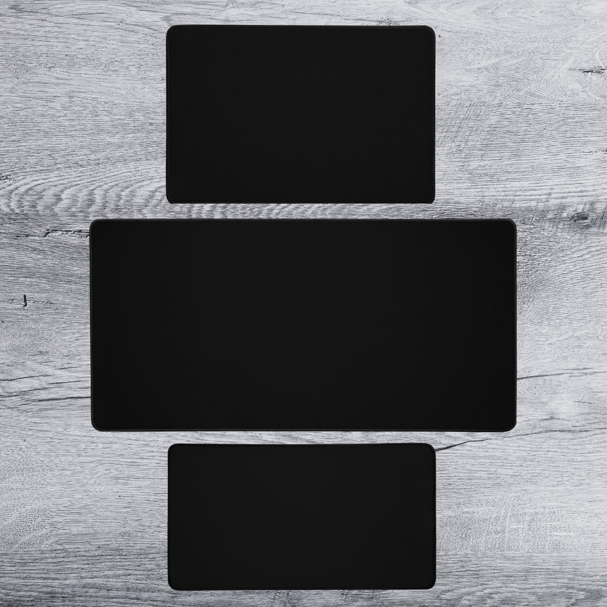Plain Black Play Mat Playmat Mouse Pad Deskmat | 4 SIZES - Aphantastic Designs