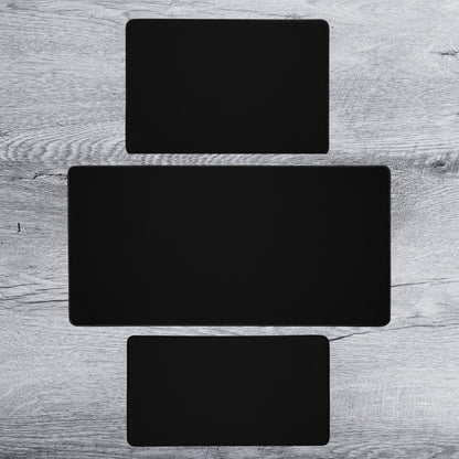 Plain Black Play Mat Playmat Mouse Pad Deskmat | 4 SIZES - Aphantastic Designs