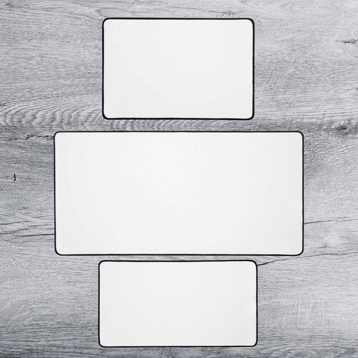 Plain Solid White Play Mat Gaming Mouse Pad Deskmat | 4 SIZES