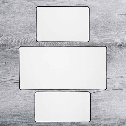 Plain Solid White Play Mat Gaming Mouse Pad Deskmat | 4 SIZES