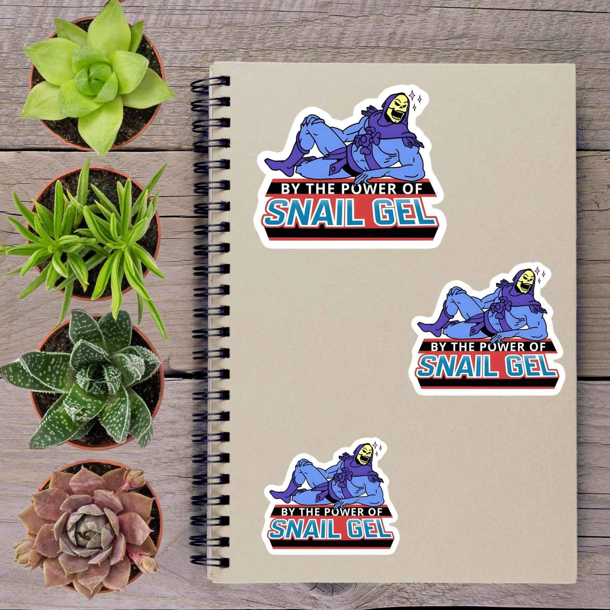 Power Of Snail Gel Korean Skincare Vinyl Sticker